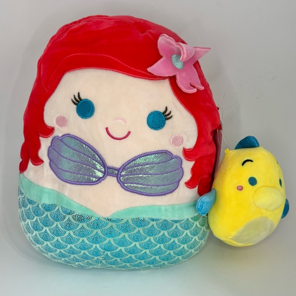 Squishmallows Other Ariel Flounder Squishmallow Set Disneys The